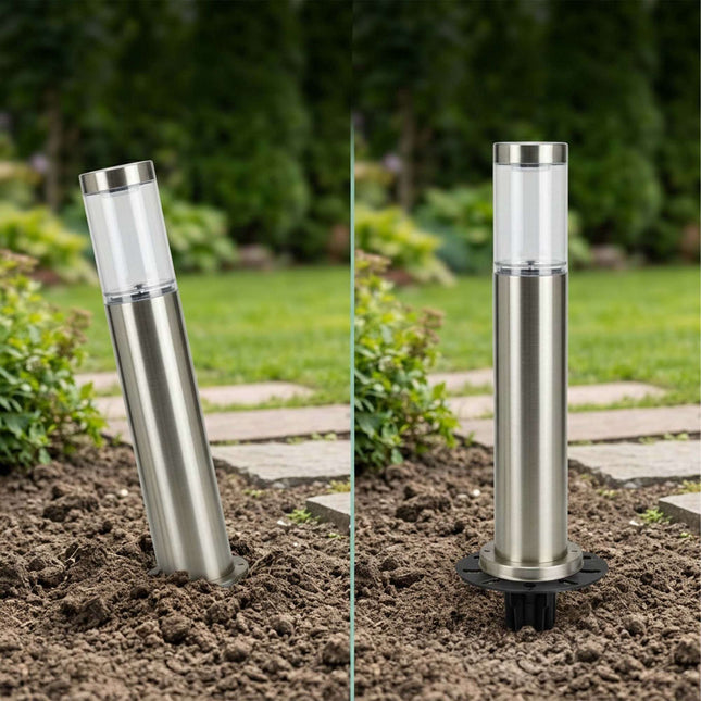 Ground Anchors for Garden Lights, Set of 4, Black