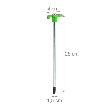 Ground pegs for mountains in a set of 18