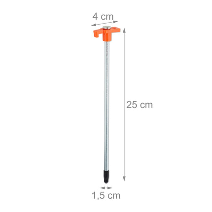 Ground pegs for mountains in a set of 24
