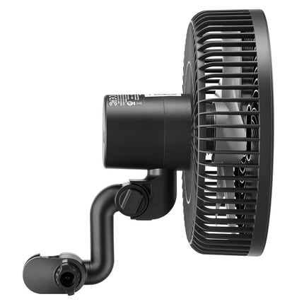 Grow Tent Clip-On Fan, Rechargeable USB-C, 10 Speeds