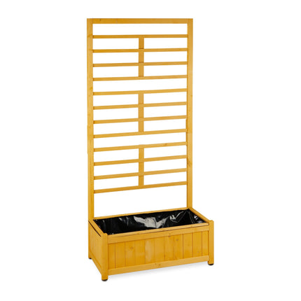 Growing box with trellis