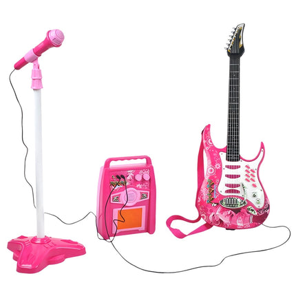 Guitar + microphone + amplifier rose 22407