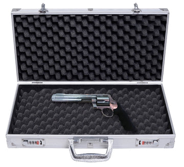 Gun Case with Foam Insert, Aluminum Frame, 47x25 cm
