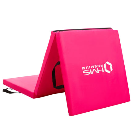 Gymnastic Foldable Mattress, 1800x600mm, Pink