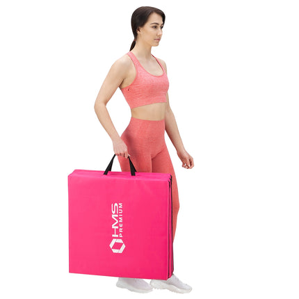 Gymnastic Foldable Mattress, 1800x600mm, Pink