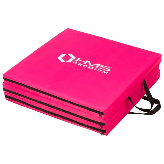 Gymnastic Foldable Mattress, 1800x600mm, Pink