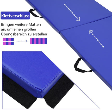 Gymnastics Mat, Foldable, 180x60x4cm, Easy Clean