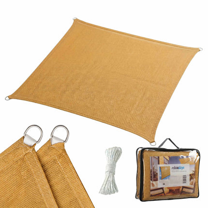 HDPE Shade Sail With Eyelets, Breathable Sun Shade