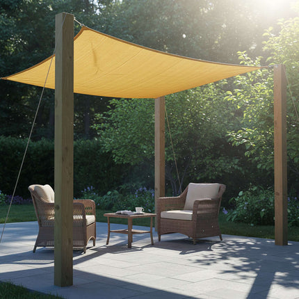 HDPE Shade Sail With Eyelets, Breathable Sun Shade