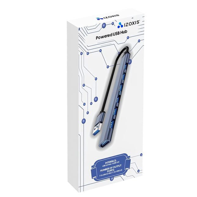 HUB USB- 1 port 3.2 + 6 ports 2.0 Izoxis 24374