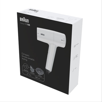 Hair Dryer 1800W, 3 Heat And Speed Settings, Diffuser