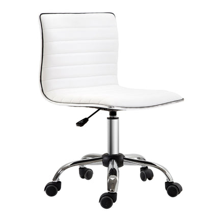 Height-adjustable Salon Hairdressing Chair, Swivel, White