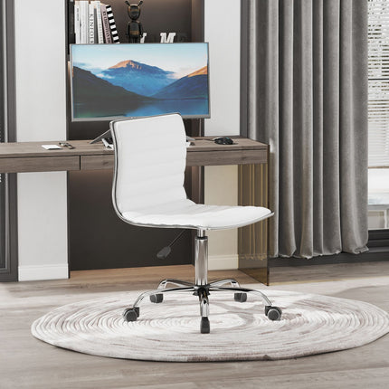 Height-adjustable Salon Hairdressing Chair, Swivel, White