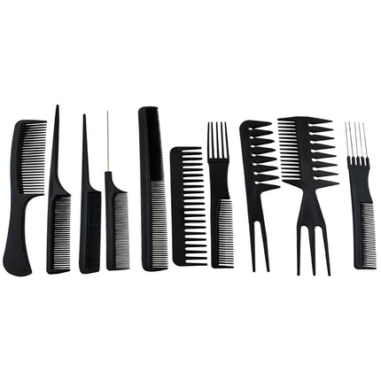 Hairdressing combs - set of 10