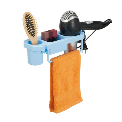 Hair dryer holder for the wall