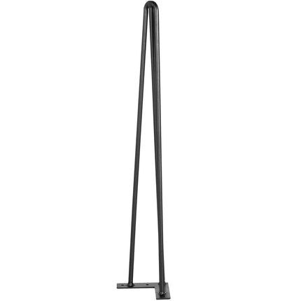 Hairpin Table Legs 30 Inch, Set of 4, Black Carbon Steel