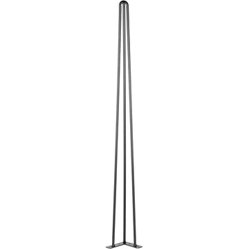 Hairpin Table Legs, 34 Inch Black, Set of 4, 3-Rod