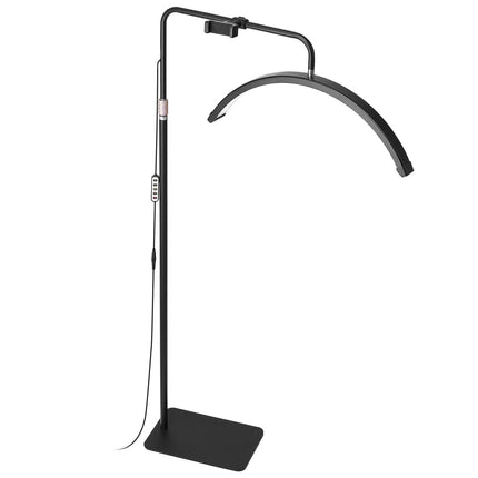 Half Moon Lash Floor Lamp, 23 Inch Dimmable LED, Remote