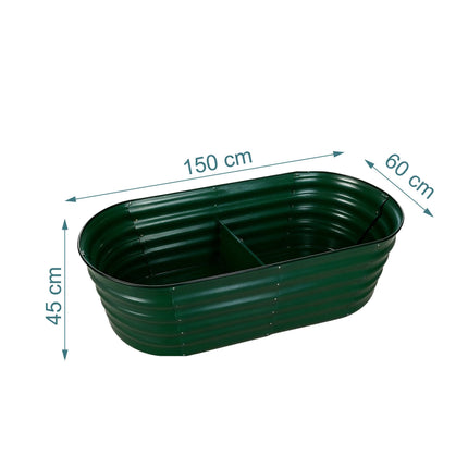Half-Round Metal Raised Garden Bed for Vegetables