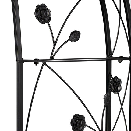 Half rose arch for mounting on the wall