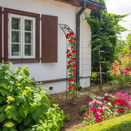 Half rose arch for mounting on the wall