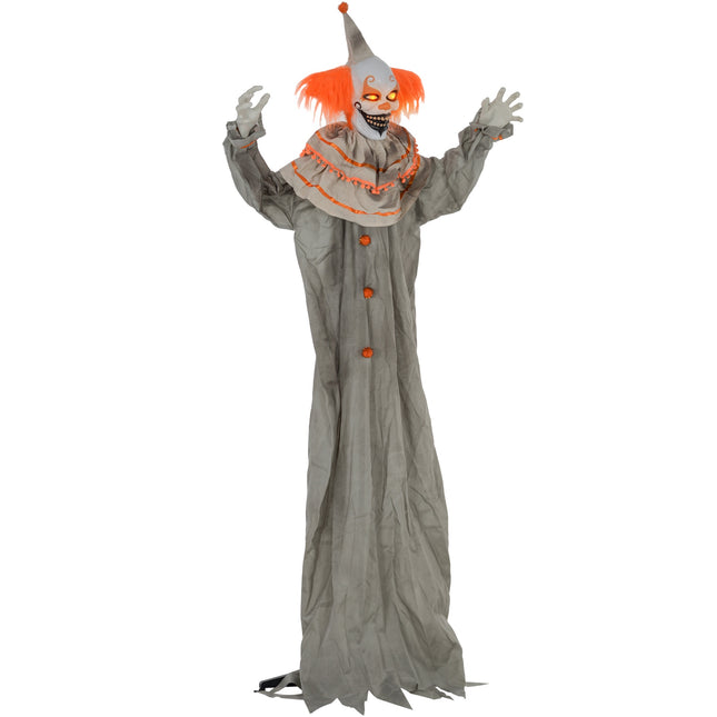 Halloween Clown Decoration, Touch-Activated, Glowing Eyes