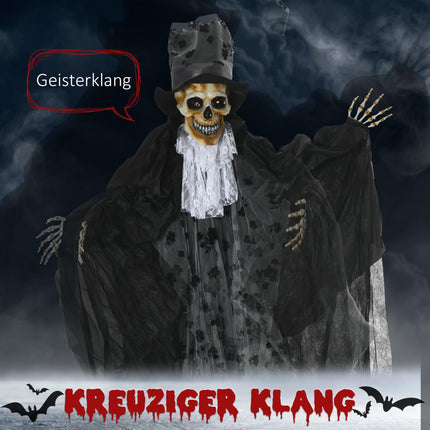 Halloween Ghost Groom with Sound & Light Effects, 189 cm