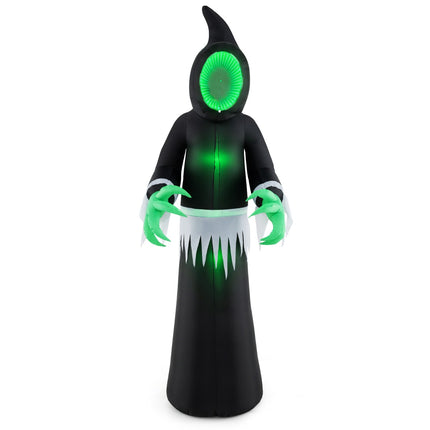 Halloween Inflatable Ghost 245 cm With Green LED Lights
