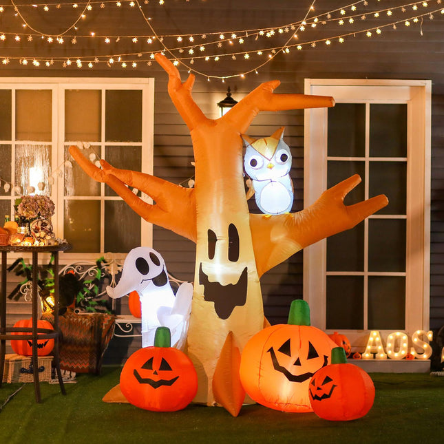Halloween Inflatable Ghost Light Up - 120/240 cm Decoration