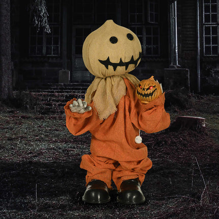 Halloween Scarecrow Decoration, Sound and Touch Activated, 77 cm