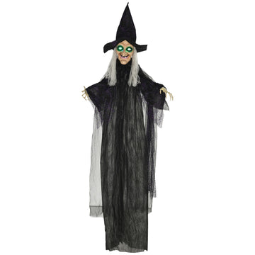Halloween Witch Decoration with Sound & Motion Sensor