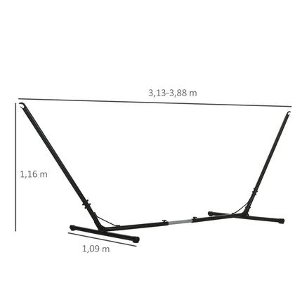 Adjustable metal hammock for garden and beach, capacity 120 kg