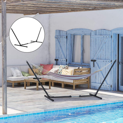 Adjustable metal hammock for garden and beach, capacity 120 kg