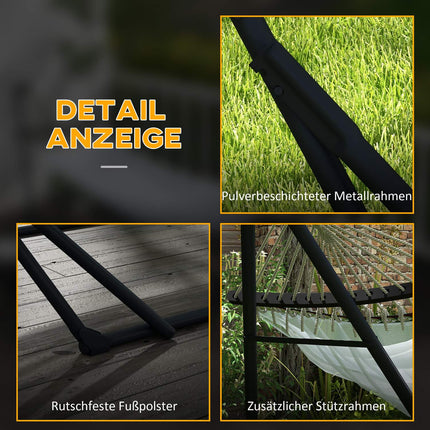 Steel hammocks with hammock, capacity 120 kg