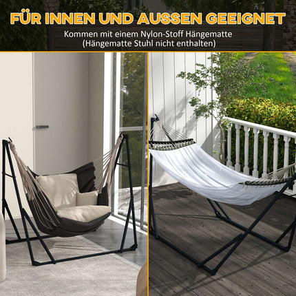 Steel hammocks with hammock, capacity 120 kg