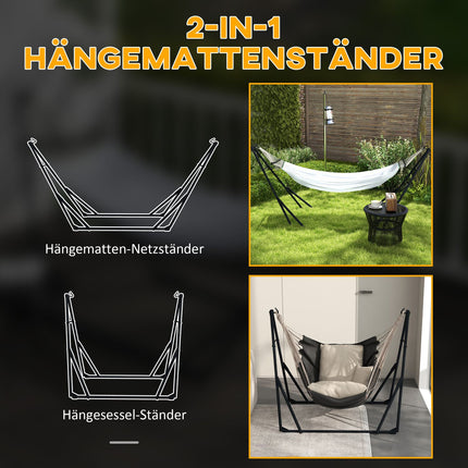 Steel hammocks with hammock, capacity 120 kg