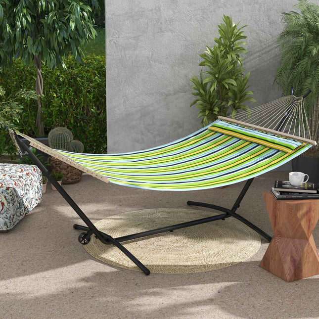 Adjustable steel hammock with wheels, 220 kg load