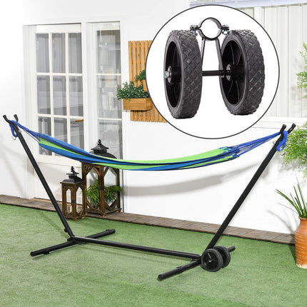 Wheel set for hammocks, Universal, Weatherproof, Black