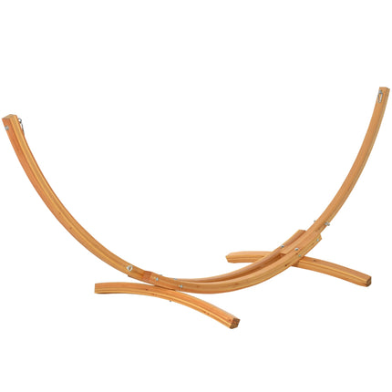 Pine hammock with pull rope, 325 x 120 x 118 cm