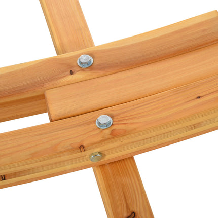 Pine hammock with pull rope, 325 x 120 x 118 cm