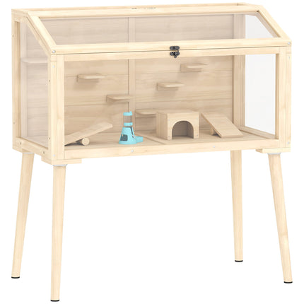 Hamster Cage with Accessories, 110x52x101 cm, Wood/Plastic