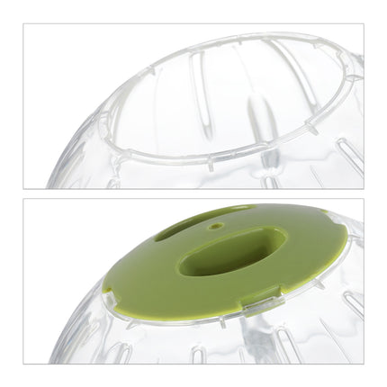 Hamster ball with green lid
