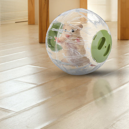 Hamster ball with green lid