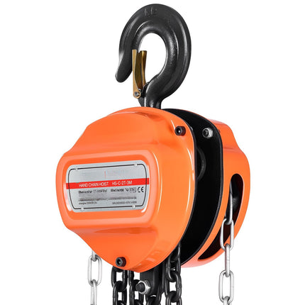 Hand Chain Hoist 2 Ton, 3 m Lift, G80 Chain