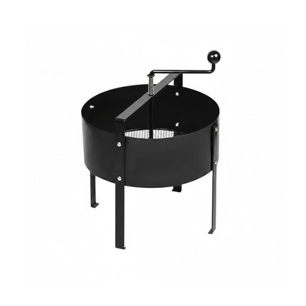 Hand-Crank Garden Sieve, Carbon Steel, Freestanding