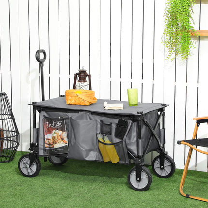 Collapsible trolley with adjustable handle, 120 kg capacity