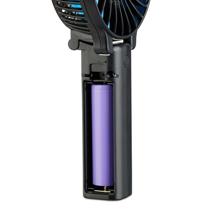 Hand fan with USB connection