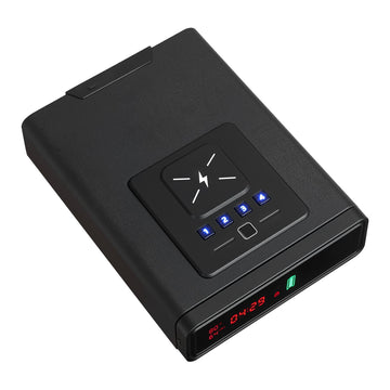 Handgun Drawer Safe, Fingerprint Keypad Key, 2-Pistol