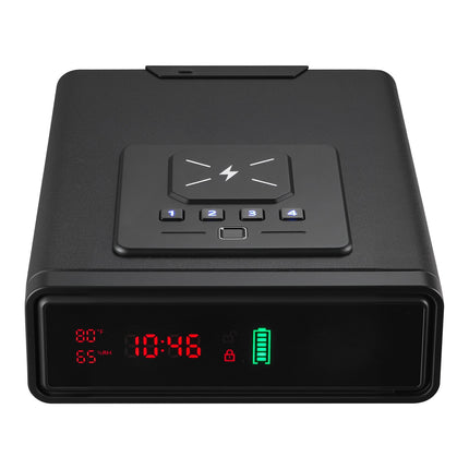 Handgun Drawer Safe, Fingerprint Keypad Key, 2-Pistol