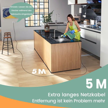 Handheld Steam Cleaner, 1400W, 400ml, 14-Piece Set